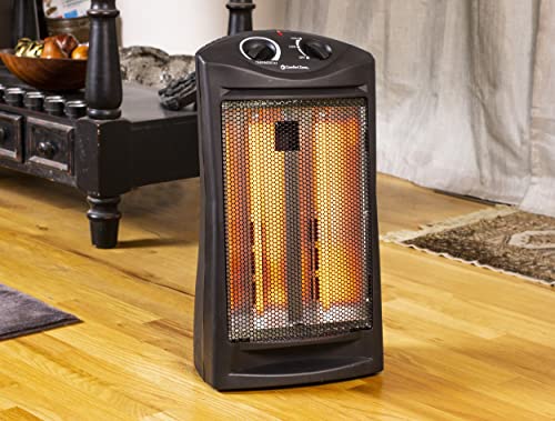 Comfort Zone CZQTV007BK 1,500-Watt Electric Quartz Infrared Radiant Tower Heater with 3 Heat Settings and Overheat Protection, Black - The Sumerian Bread Shop — The Sumerian Bread Shop Comfort Zone CZQTV007BK 1,500-Watt Electric Quartz Infrared Radiant Tower Heater with 3 Heat Settings and Overheat Protection, Black - The Sumerian Bread Shop — The Sumerian Bread Shop