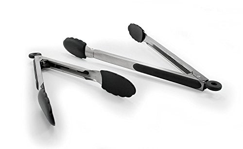 Silicone Tongs for Cooking Stainless Steel Silicone Food Tongs