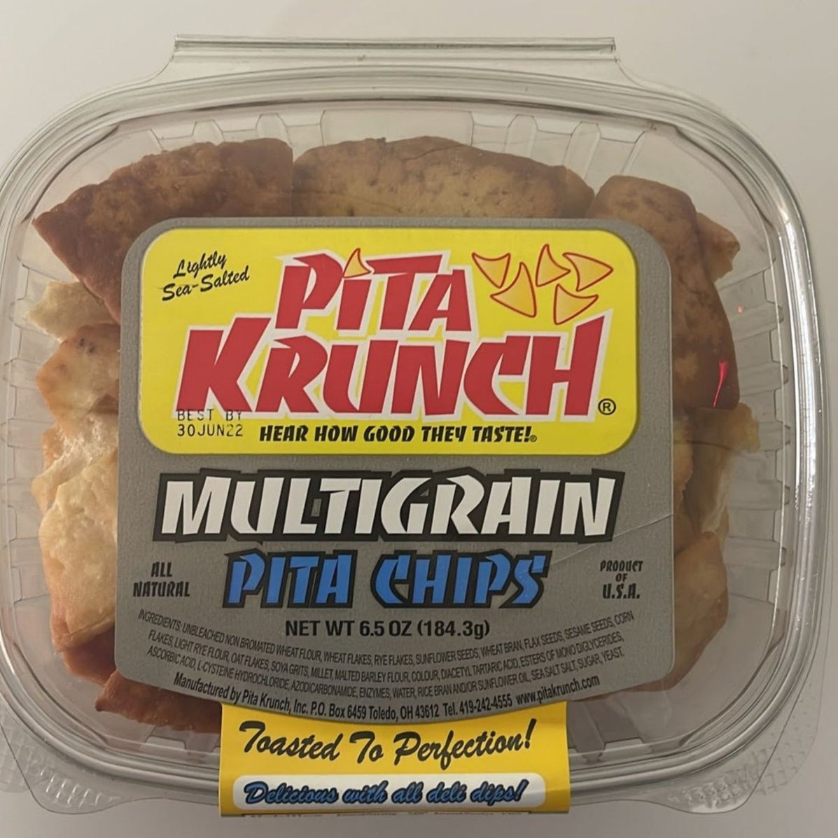 Pita Krunch Multigrain Pita Chips 6.5 oz. The Sumerian Bread Shop