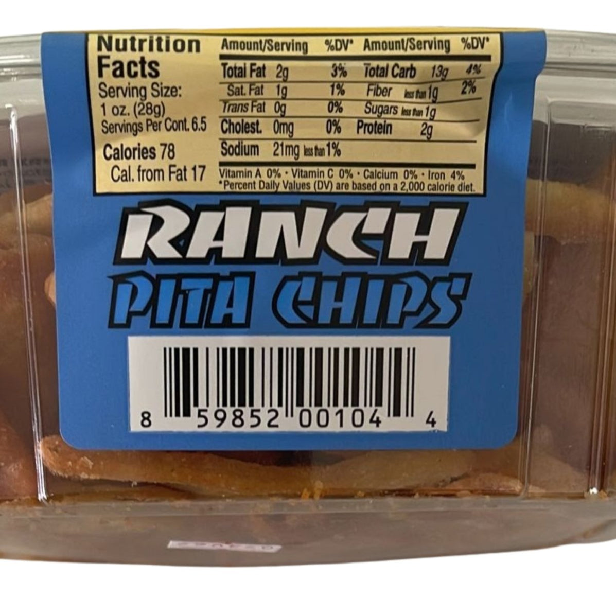 Pita Krunch Ranch Pita Chips 6.5oz. The Sumerian Bread Shop — The