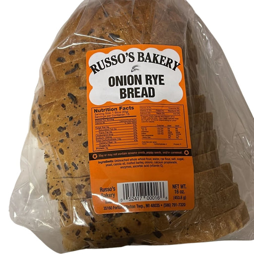 Russo's Bakery Onion Rye Bread. Onion Rye Bread Russo's Bakery   